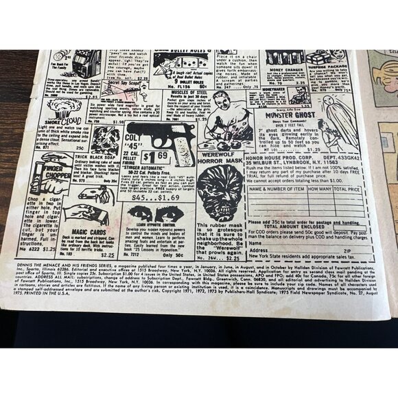 Fawcett Dennis The Menace And Ruff Comic #27 By Hank Ketcham 1975 Vintage Issue - Picture 3 of 4